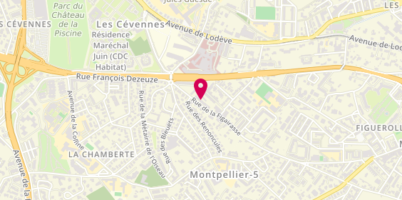 Plan de Loc'UP, 15 Rue de la Figairasse, 34070 Montpellier