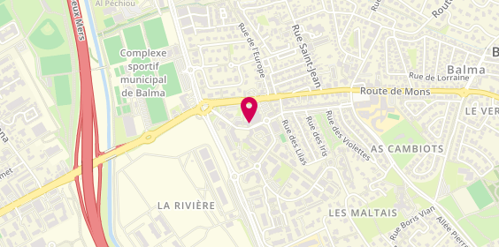 Plan de Laforêt Immobilier, 7 place de France, 31130 Balma