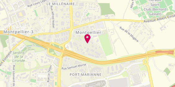Plan de Agence des Arènes, 1025 Rue Henri Becquerel, 34000 Montpellier