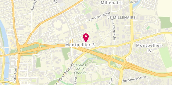 Plan de Le Comptoir Immobilier, 450 Baden Powell, 34000 Montpellier