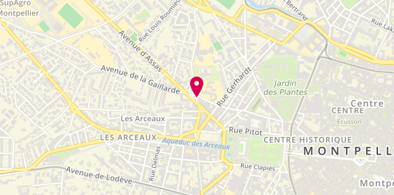 Plan de Acteur Sud Immobilier Arceaux, 16 Bis avenue d'Assas, 34000 Montpellier