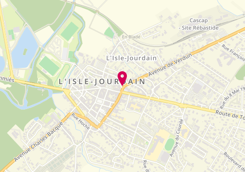 Plan de Human Immobilier, 87 avenue de Verdun, 32600 L'Isle-Jourdain
