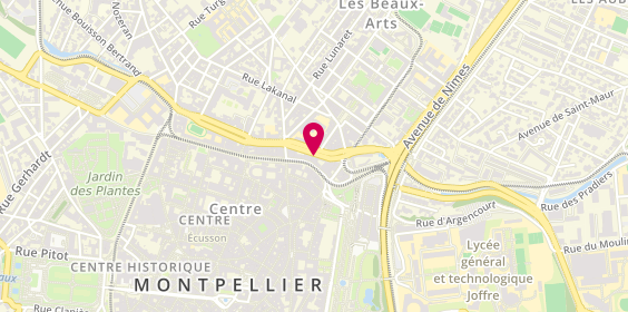 Plan de Louis Blanc Immobilier, 23 Boulevard Louis Blanc, 34000 Montpellier