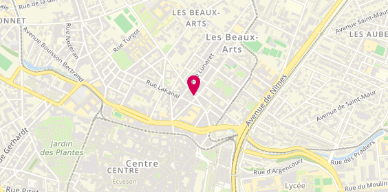 Plan de Agence des Beaux Arts, 17 Rue Proudhon, 34090 Montpellier