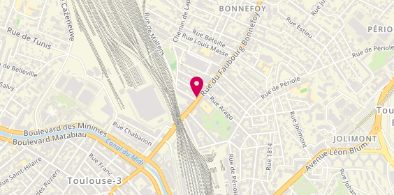 Plan de Bonnefoy-Croix Daurade Immobilier, 11 Rue du Faubourg Bonnefoy, 31500 Toulouse