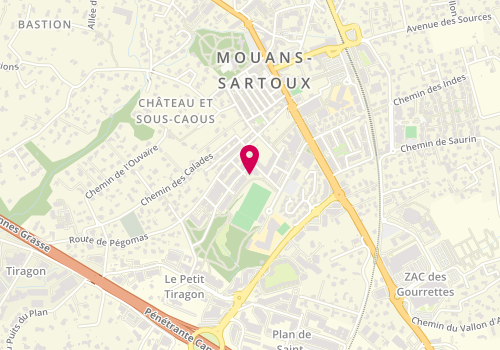 Plan de Akb Immobilier, 125 avenue de la Grand Pièce, 06370 Mouans-Sartoux
