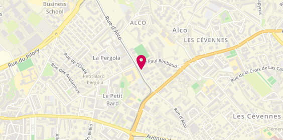 Plan de 123 soleil immobilier constructions, 720 Rue d'Alco, 34080 Montpellier