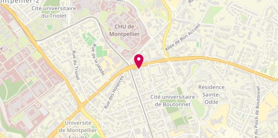 Plan de Human Immobilier, 2 Rue Henri Dunant, 34000 Montpellier