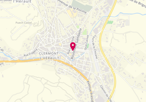 Plan de Citya Voltaire, 21 Boulevard Gambetta, 34800 Clermont-l'Hérault