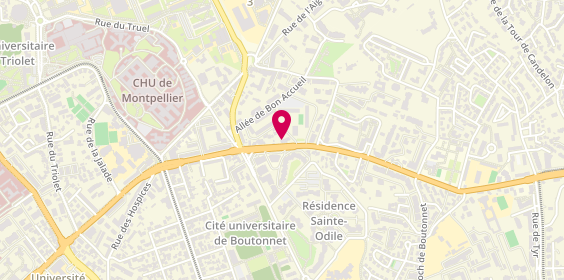 Plan de Agence A.J.C, 145 avenue de la Justice de Castelnau, 34000 Montpellier