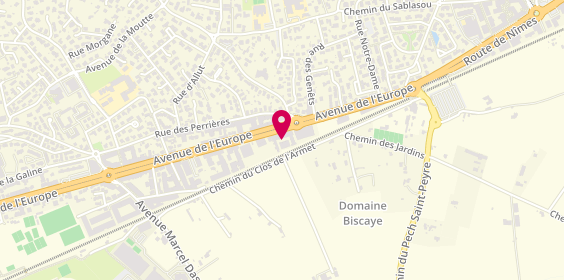 Plan de Elyade Services Immobiliers, 1666 avenue de l'Europe, 34170 Castelnau-le-Lez