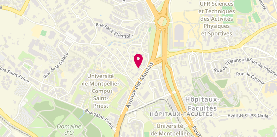 Plan de Groupe Rambier Immobilier, 232 avenue des Moulins, 34184 Montpellier