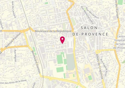 Plan de Agence immobilière Nexity, 50 Rue César Bossy, 13300 Salon-de-Provence