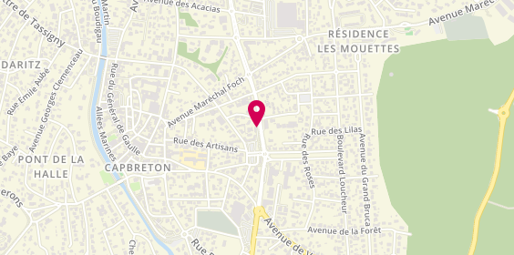 Plan de Agence DV Immobilier, 1 Rue Larrat, 40130 Capbreton