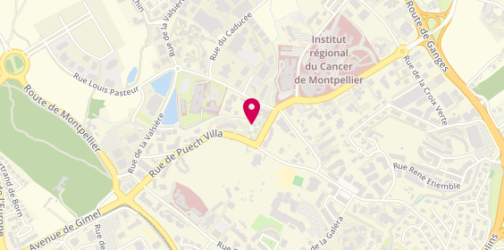 Plan de Solgim Agret - Syndic Gestion Location, 740 Av. Des Apothicaires, 34090 Montpellier