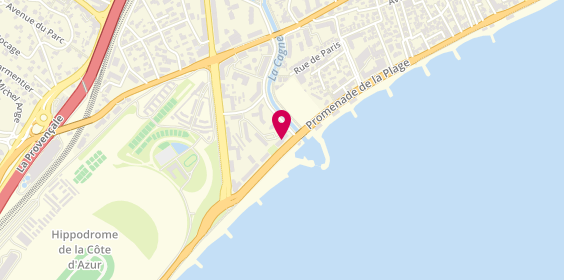 Plan de Delain Immobilier Cagnes-sur-Mer, 7 promenade de la Plage, 06800 Cagnes-sur-Mer