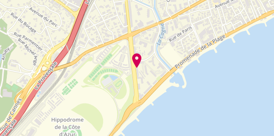 Plan de Gifa Gestion Immobiliere France Azur, 17 Boulevard J F Kennedy, 06800 Cagnes-sur-Mer