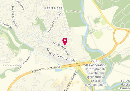 Plan de Sylvie Barbera Immobilier, 7 Rapatel, 34980 Montferrier-sur-Lez
