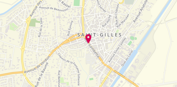 Plan de Accent du Sud Immobilier, 51 Bis Rue Gambetta, 30800 Saint-Gilles