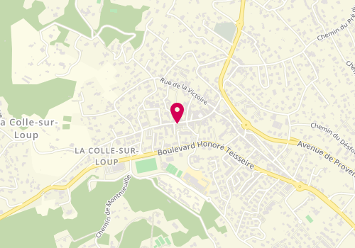 Plan de Clémenceau Immobilier, 47 Rue Clémenceau, 06480 La Colle-sur-Loup