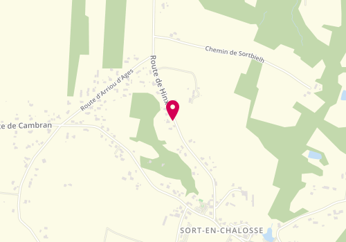 Plan de DUPUY Christophe, 587 Route de Hinx, 40180 Sort-en-Chalosse
