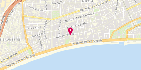 Plan de Nice Carré d'Or Immobilier, 63 Rue de France, 06000 Nice