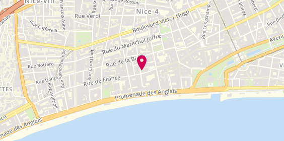 Plan de Grand Bleu Immobilier, 24 Rue de France, 06000 Nice