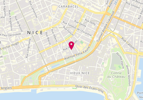 Plan de Vincent Bosse Immobilier, 8 Rue Gubernatis, 06000 Nice