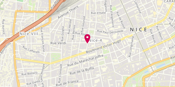 Plan de Ulysse Immobilier, 8 avenue Auber, 06000 Nice