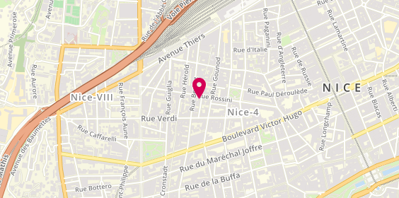 Plan de Aparté Immobilier, 47 Rue Rossini, 06000 Nice
