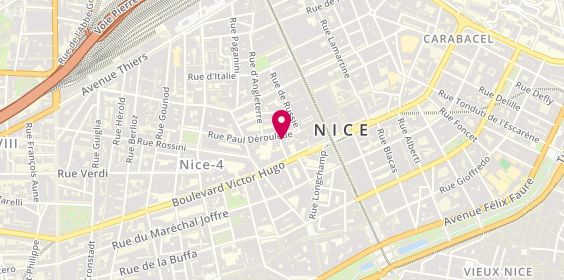 Plan de Century 21, 13 Rue Paul Déroulède, 06000 Nice