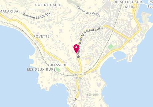Plan de Citya Beaulieu Immobilier, 24 Boulevard du Maréchal Joffre, 06310 Beaulieu-sur-Mer