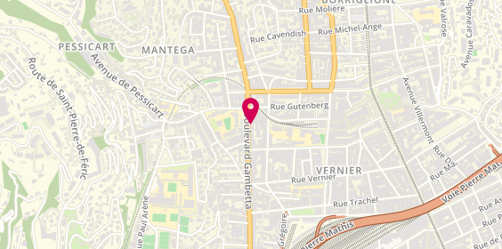 Plan de Primo l'Europeenne Immobiliere, 136 Boulevard Gambetta, 06000 Nice