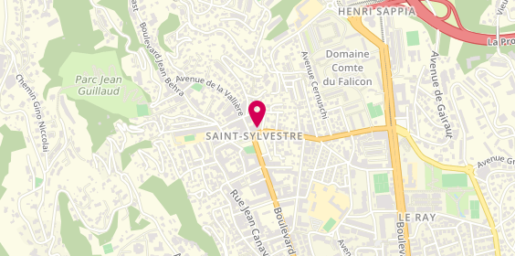 Plan de Inter Immobilier, 22 Av. De Saint-Sylvestre, 06100 Nice