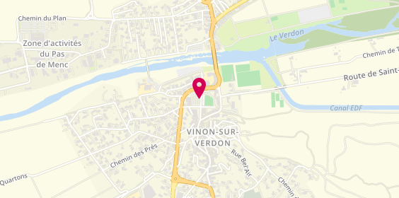 Plan de Vinon Immobilier, 48 Espl. Le Cours, 83560 Vinon-sur-Verdon