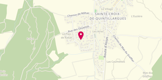 Plan de Anaïs Violan Capifrance, 43 Rue de l'Aubépine, 34270 Sainte-Croix-de-Quintillargues
