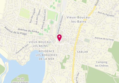 Plan de Orpi Agence J.P Bouquet, 8 Rue de l'Eglise place de la Mairie, 40480 Vieux-Boucau-les-Bains