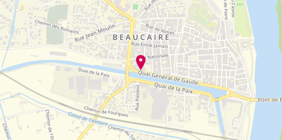 Plan de AGN Immobilier Beaucaire, 3 Quai du Général de Gaulle, 30300 Beaucaire