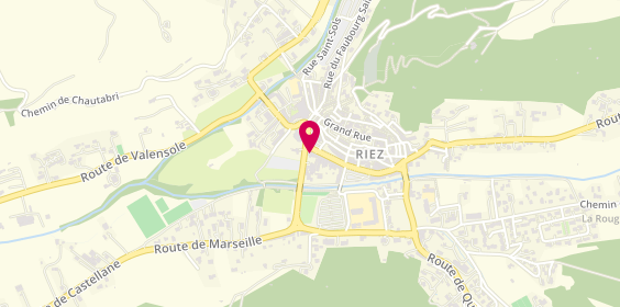 Plan de La Clé du Bonheur Immobilier Riez, 37 All. Louis Gardiol, 04500 Riez