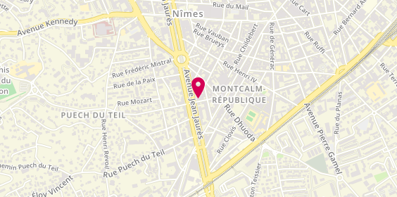 Plan de Stéphane Plaza Immobilier, 61 avenue Jean Jaurès, 30900 Nîmes