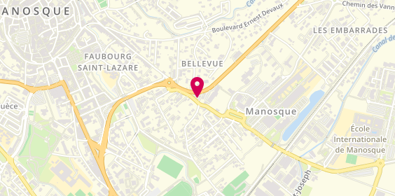 Plan de Century 21-Provence Immobilier, 128 Boulevard du Maréchal Juin, 04100 Manosque
