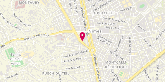 Plan de Agence Côté Pierres Immobilier, 11 Rue de Verdun, 30900 Nîmes