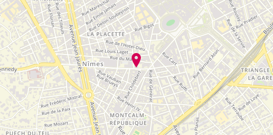 Plan de A d'Immobilier, 8 Rue du Cirque Romain, 30900 Nîmes