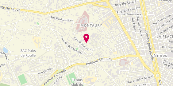 Plan de Agence immobilière Vianîmes, 48 Rue de Montaury, 30900 Nîmes