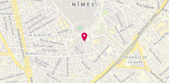 Plan de À Côté Immobilier, 5 Rue de la Cité Foulc, 30000 Nîmes