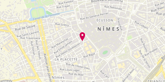 Plan de M.T.I Immobilier, 2 Rue Tedenat, 30900 Nîmes