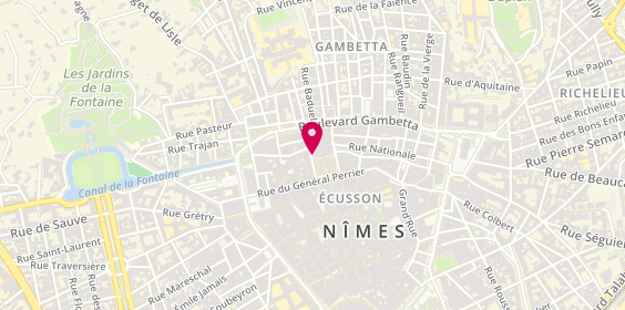Plan de Agence Diane Immobilier, 9 Rue Guizot, 30000 Nîmes