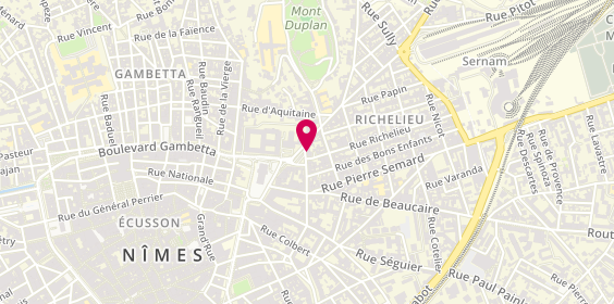 Plan de Agence Grand Nîmes, 20 place Jean Robert, 30000 Nîmes