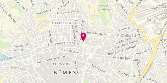 Plan de De Gourcy Immobilier, 3 Rue de l'Enclos Rey, 30000 Nîmes