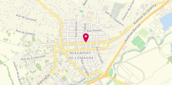 Plan de Human Immobilier, 17 place Gambetta, 82500 Beaumont-de-Lomagne